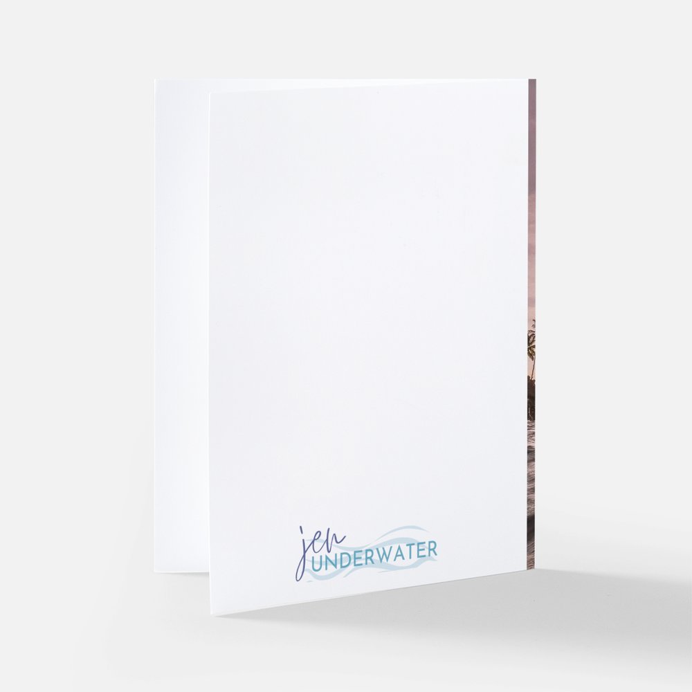 Winter Sunset Note Card