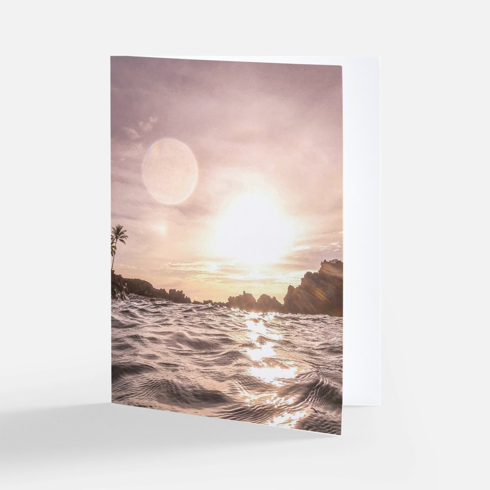 Winter Sunset Note Card