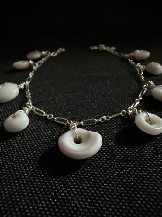 Puka Shell Charm Bracelet